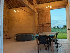 Posezení v ubytování Les Hiboux