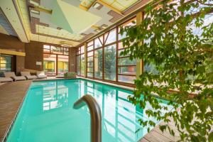 Bazén v ubytování Holiday Park Orava Bungalows nebo v jeho okolí