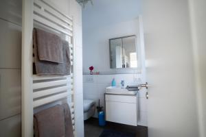 Et badeværelse på Ferienwohnung Gaisweiher, Dinkelsbühl + 17 billeder