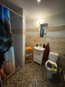 Koupelna v ubytování Ubytování za babku s infrasaunou v ceně + 3 fotografie