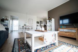 Køkken eller tekøkken på Ferienwohnung Gaisweiher, Dinkelsbühl