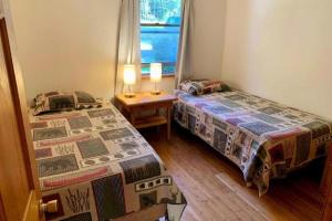 Postel nebo postele na pokoji v ubytování Spacious Cabin Rental next to Balsam Mountain in Upstate New York