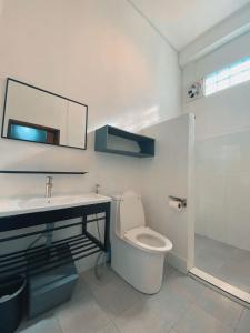 Koupelna v ubytování Casa Primera + 11 fotografií