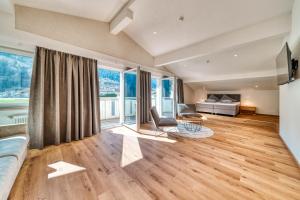 En eller flere senge i et værelse på Apart Inntalerhof Apart 6