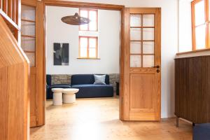 Χώρος καθιστικού στο Architektenhaus am Pölkentor