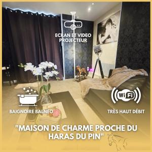 Fotografie z fotogalerie ubytování La parenthèse Normande- Balnéo - Vidéo projecteur v destinaci Almenêches