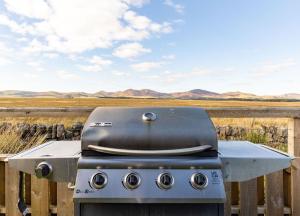 Gril dostupný pro hosty v prázdninového domu