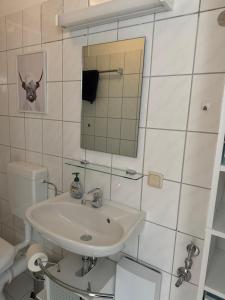 Ένα μπάνιο στο Ferienwohnung Agora inkl Parkplatz +4 φωτογραφίες