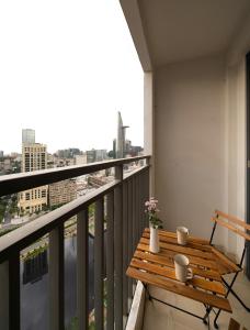 Balkón nebo terasa v ubytování Tresor Apartments, City Centre, Near Ben Thanh Market