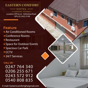 a flyer for a house for an event at Eastern Comfort Hotel in Koforidua
