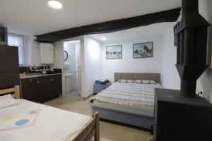 Kuchyň nebo kuchyňský kout v ubytování Etno Deša Apartmani