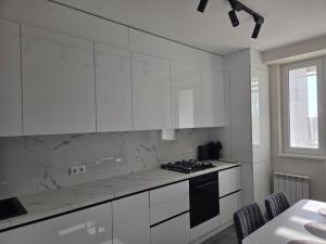 Η κουζίνα ή μικρή κουζίνα στο Air-Hotel Moldova