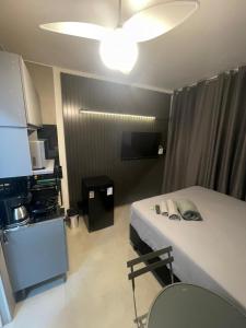 Kuchyň nebo kuchyňský kout v ubytování Flats SP Vila Olímpia