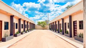 an empty hallway of a school building at Arejar Hotel in Juruti