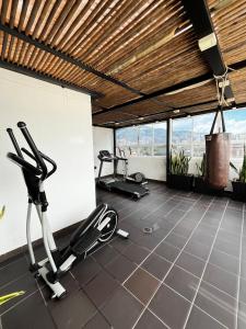 Fitness centrum a/nebo fitness zařízení v ubytování Arame Hotel