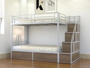 a white bunk bed in a room at Clasio - Lumiere Riverside in Ho Chi Minh City +29 photos