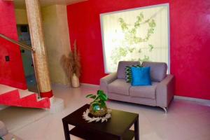 Posezení v ubytování Casa Bayaguana Real