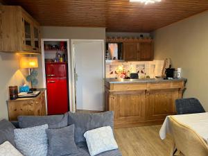 Kuchyň nebo kuchyňský kout v ubytování Appartement duplex 2Alpes centre