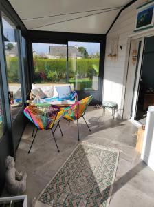 Posezení v ubytování Chez Nanou côté mer + 8 fotografií