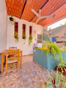 Η κουζίνα ή μικρή κουζίνα στο Palapa Chili #