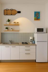 Kuchyň nebo kuchyňský kout v ubytování Stella di mare