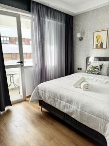 Postel nebo postele na pokoji v ubytování Home hassan