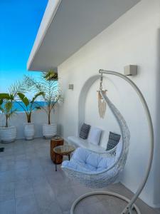 Posezení v ubytování Rodhéa