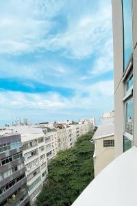 Balkón nebo terasa v ubytování Apart hotel com vista a 300 mts das praias Ipanema - Copacabana - Arpoador