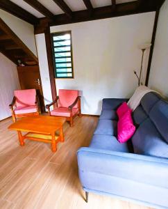 O zonă de relaxare la Faré blue lagoon