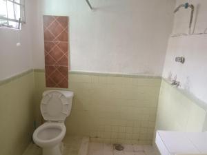 Koupelna v ubytování Hostal República