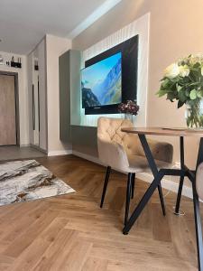 TV a/nebo společenská místnost v ubytování The Hills Premier Studio