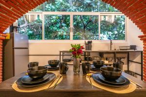 Η κουζίνα ή μικρή κουζίνα στο Apartment in Convention Center, Oaxaca