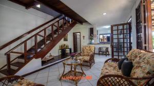 Χώρος καθιστικού στο Casa em Aquiraz com Piscina 10 min do Beach Park