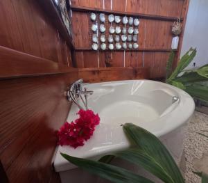 Ένα μπάνιο στο Rangiroa Te Manuia Lodge +33 φωτογραφίες