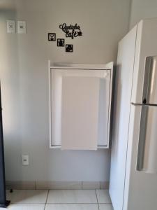 Η κουζίνα ή μικρή κουζίνα στο Cantinho de aconchego 02 - com ar condicionado