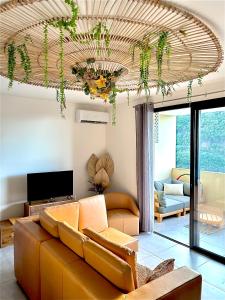 Posezení v ubytování Zen escape-ocean view Papeete