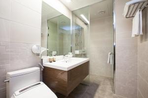Koupelna v ubytování YOUUS Hotel