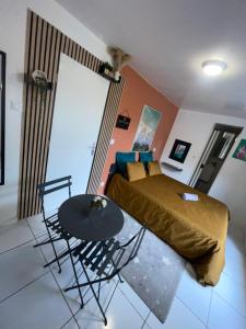 Χώρος καθιστικού στο La suite Maud