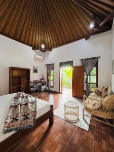 Χώρος καθιστικού στο Rumi Bumi - Lovina Rice Terrace Retreat