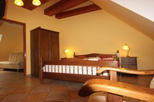 Istumisnurk majutusasutuses Hotel Pelikán