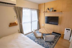 TV a/nebo společenská místnost v ubytování Guesthouse Life Field