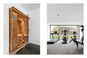 Fitness centrum a/nebo fitness zařízení v ubytování Top Floor Mount Central Apartment with Pool & Spa