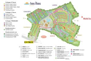a map of the residences at las lies at Mobilhome moderne avec grande terrasse, pergola, HUDIMESNIL in Hudimesnil