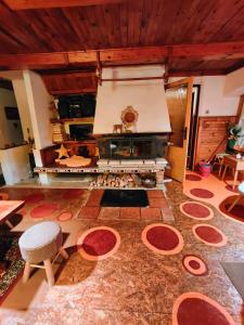 Posezení v ubytování Lázeňská chata Hvězdička