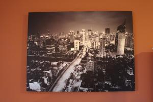 a black and white picture of a city at Escapade au Mont St Michel in Pleine-Fougères