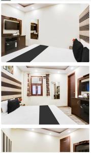 Ένα ή περισσότερα κρεβάτια σε δωμάτιο στο Family Hotel Shiva +5 φωτογραφίες