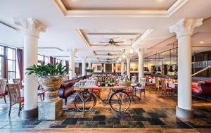 Χώρος καθιστικού στο Park-Hotel Hagenbeck