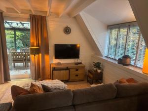 TV a/nebo společenská místnost v ubytování Boshuisje Rekem Charly