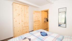 Postel nebo postele na pokoji v ubytování Reihenhaus, 40 qm, 1 Schlafzimmer