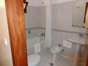 Koupelna v ubytování Quinta do Lagar